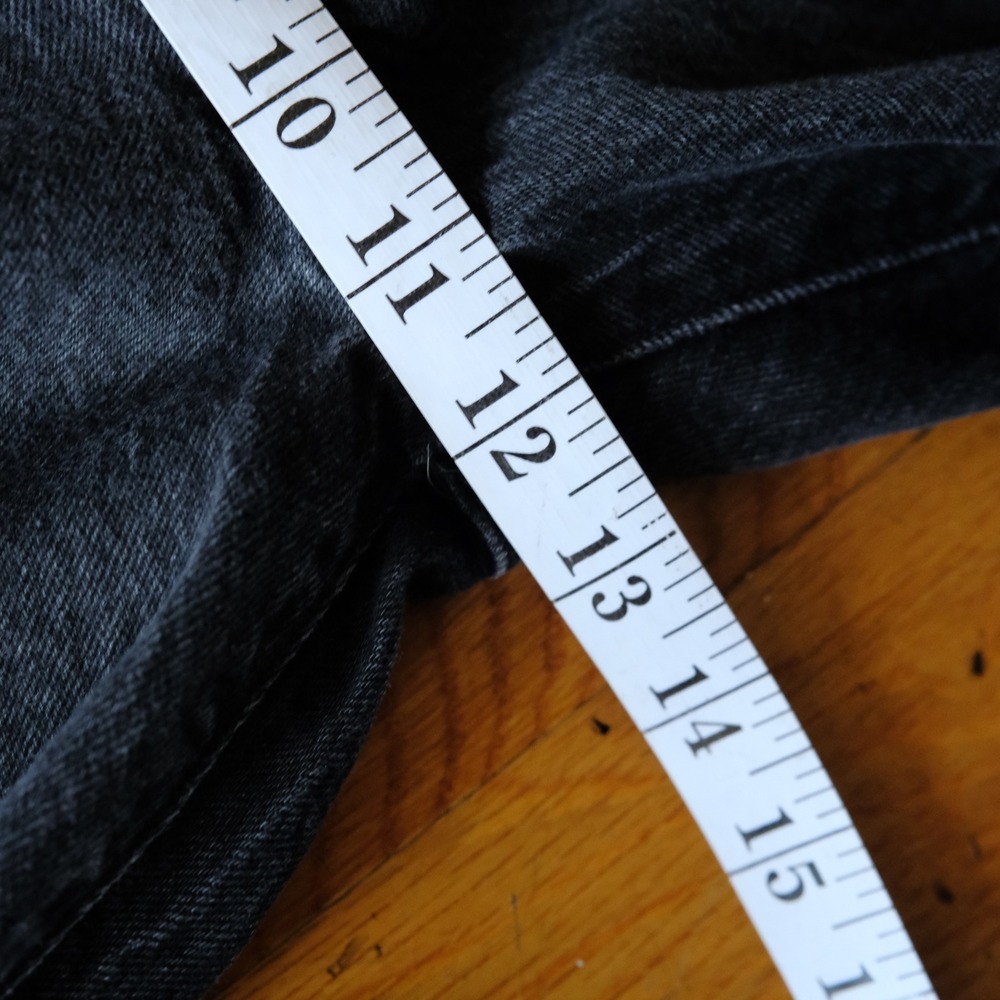 Levi's Ribcage Boot Jeans High Rise Black Denim Bootcut Size 29 Ultra High Waist - Picture 4 of 10